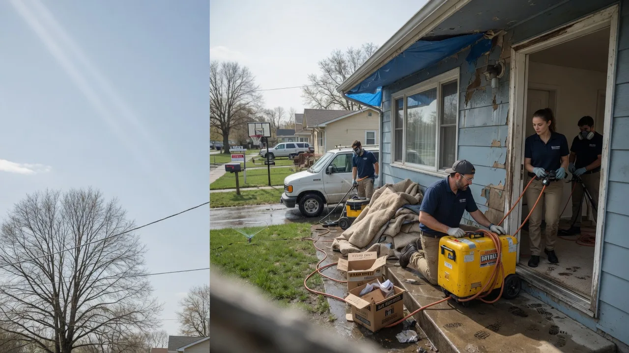 Basement Flood Cleanup in Louisville, OH near me